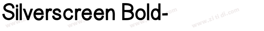 Silverscreen Bold字体转换
